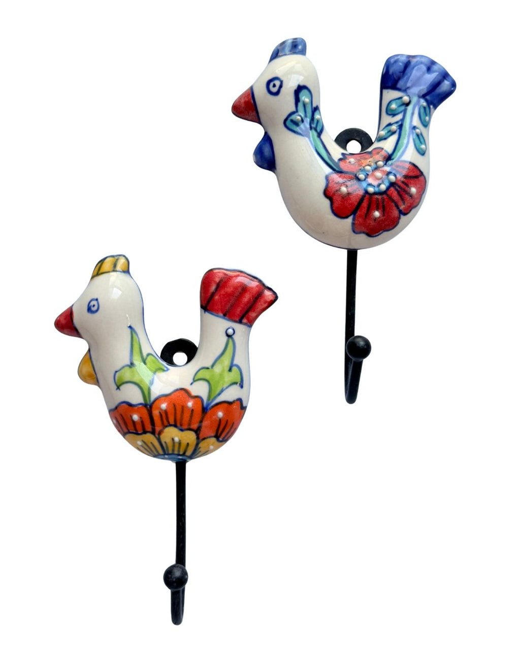 Morning Rooster Hook - Set of 2