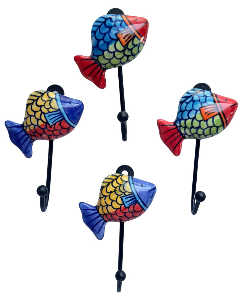Coastal Fish Hook- Set of 4
