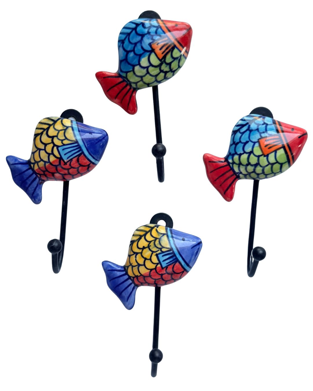Coastal Fish Hook- Set of 4