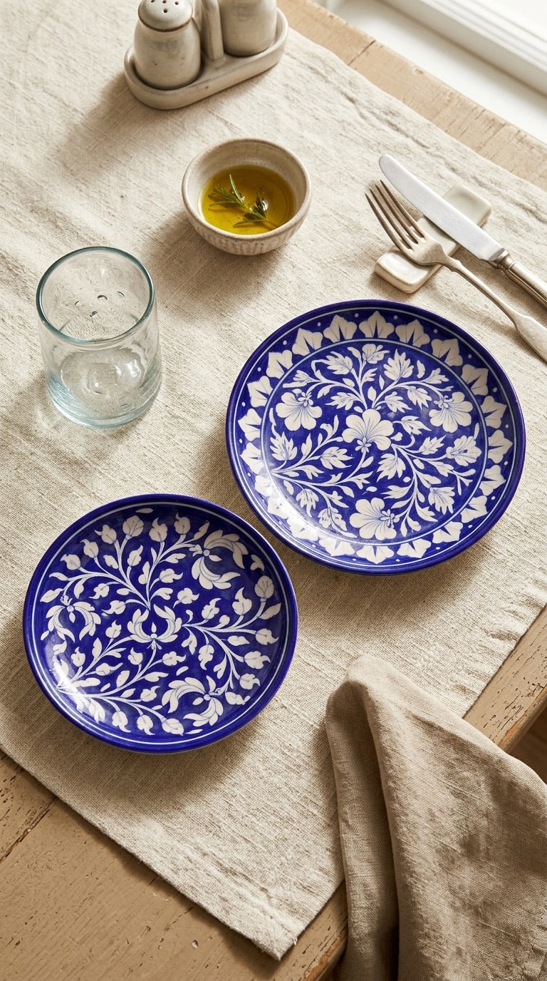 Nilaya Vine Dinner Plate & Nilaya Riwaayat Dinner Plate