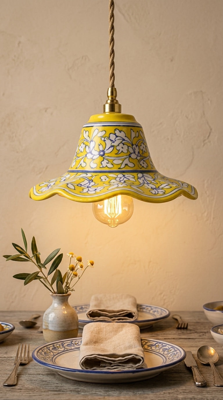 Saanjh Floral Pendant Light