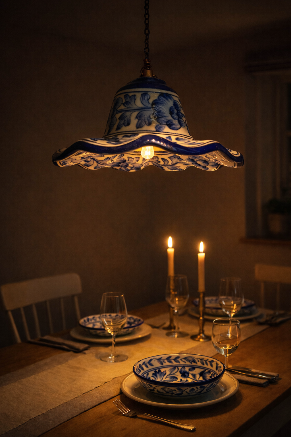 Saanjh Floral Pendant Light