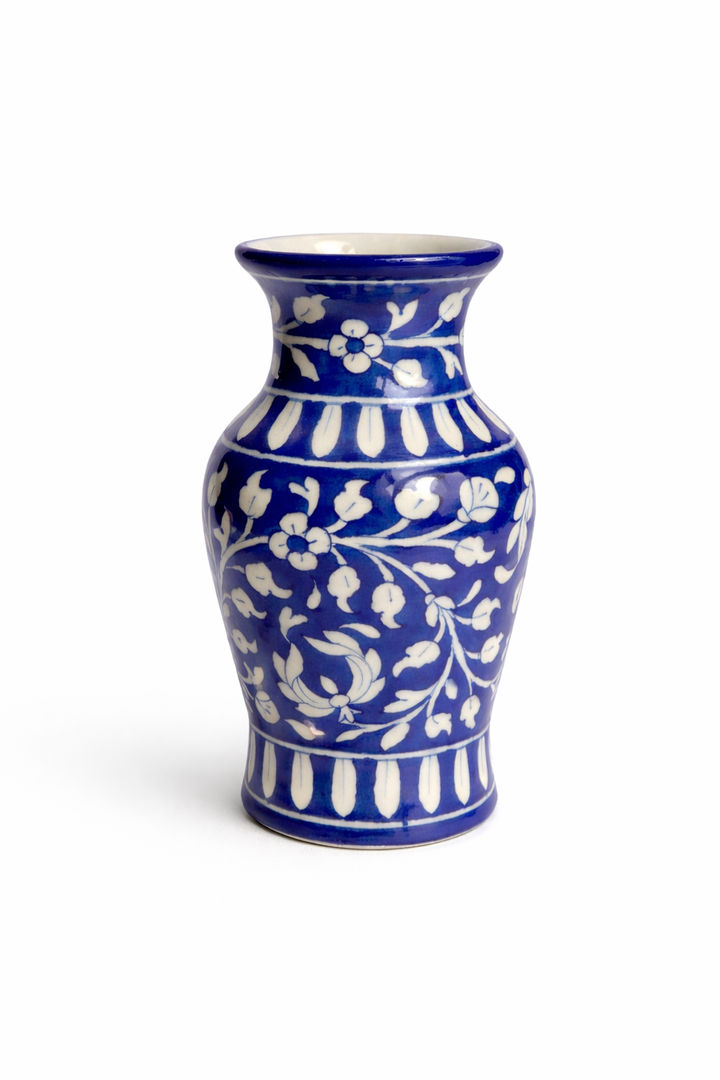 Indigo Courtyard Urn Vase