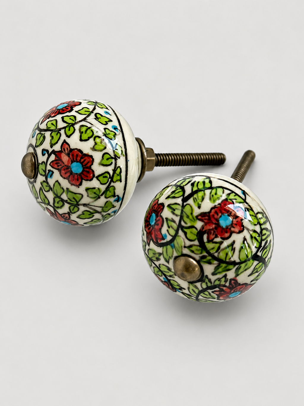 Garden Vine Door Knob - Set of 4