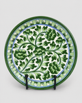 Green floral Heritage Plate
