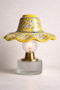 Sunlit Bloom Ceramic Lamp