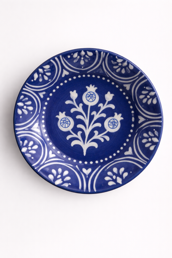 Bagh-E-Anar Leher Scalloped Plate