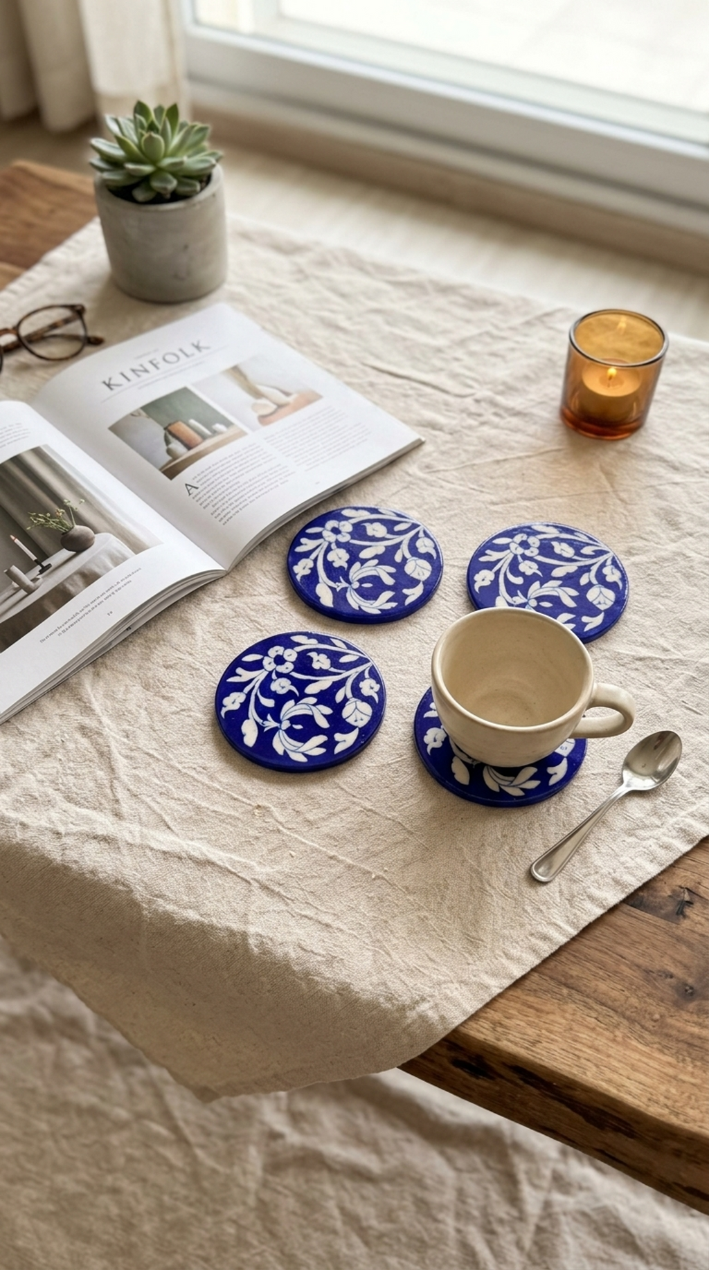 Neel Baagh Coaster - Set of 4