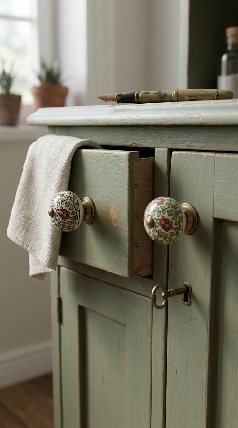 Garden Vine Door Knob - Set of 4