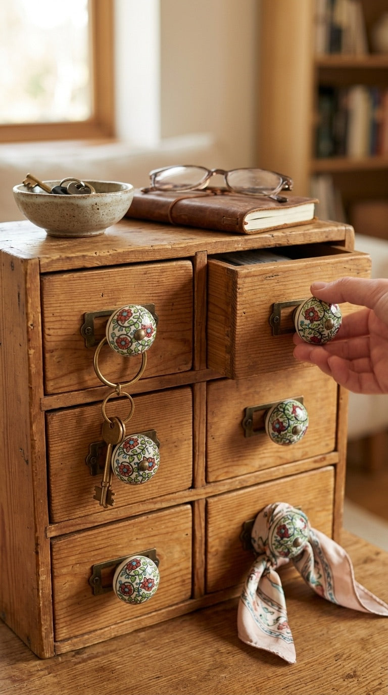 Garden Vine Door Knob - Set of 4