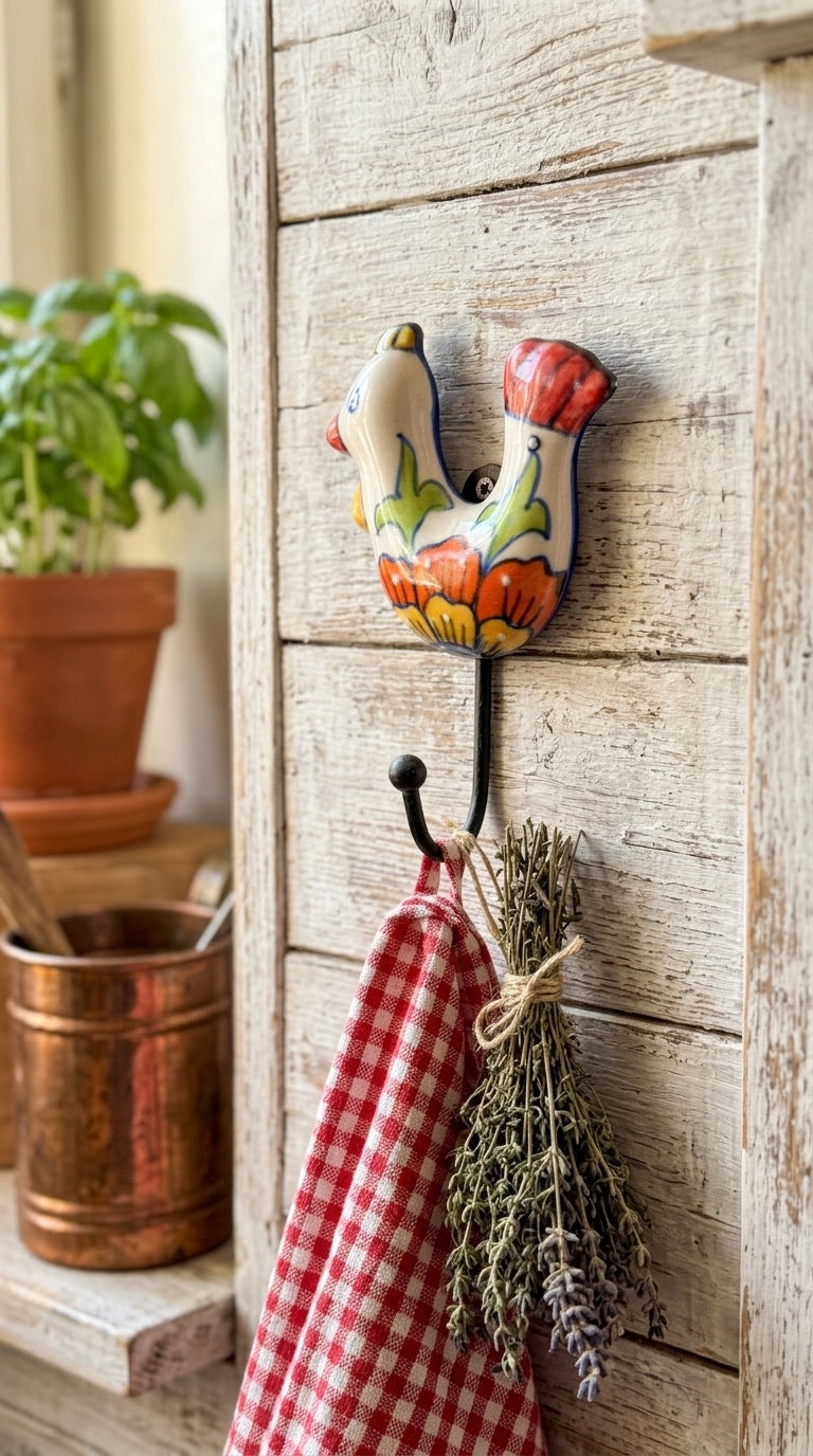 Morning Rooster Hook - Set of 2