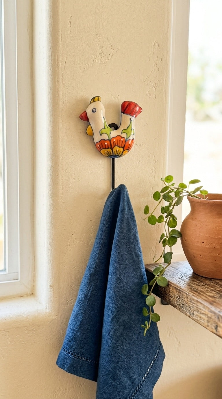 Morning Rooster Hook - Set of 2